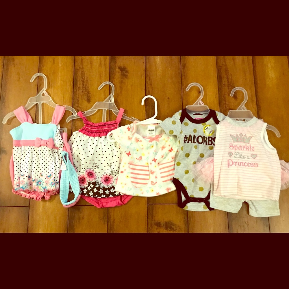 Baby girl outfits and a onesie